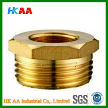 Brass Reduced Nipple Brass Reducer Brass Reducing Nipple OEM Precision Brass Hose Screw Fitting Hose Connector